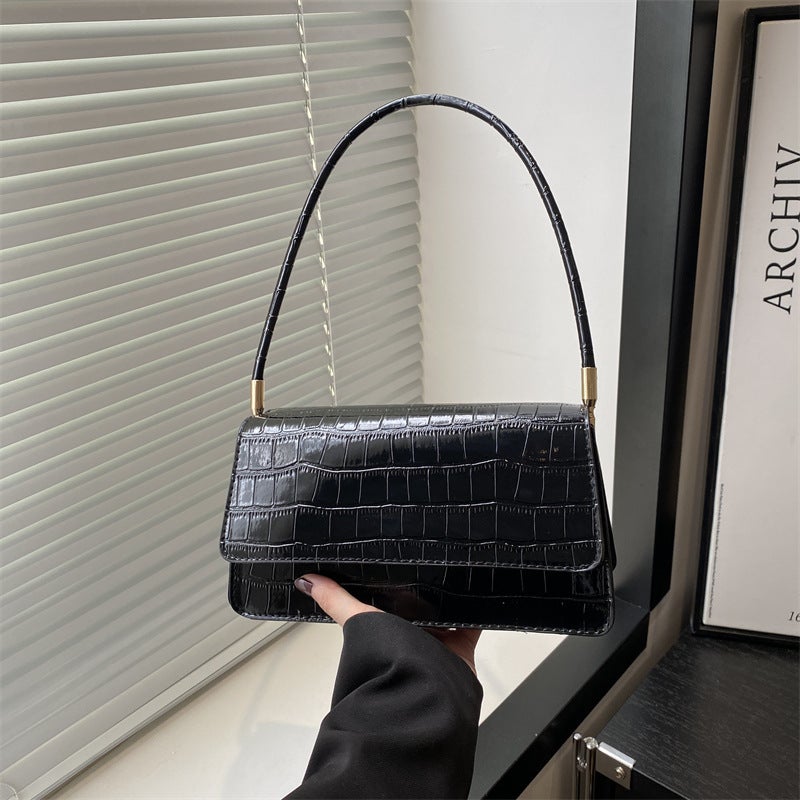 Popular Crocodile Pattern Women'S Bag Style Bag Women'S Bag New Korean Style Underarm Bag Women'S Shoulder Bag Satchel - Image 2